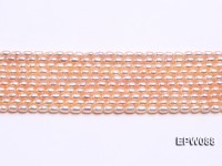 Wholesale 3.5x5mm  Rice-shaped Freshwater Pearl String