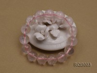13mm Round Rose Quartz Beads Bracelet