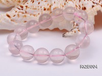 14-15mm Round Rose Quartz Beads Bracelet