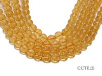 Wholesale 12mm Round Faceted Citrine Beads String