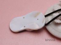 55x32mm Slipper-shaped Abalone Shell Pendant