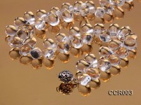 8x10mm Drop-shaped Rock Crystal Necklace