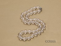 10.5mm Round Rock Crystal Beads Necklace