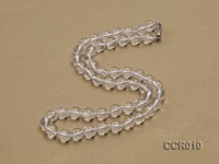 8.5mm Round Rock Crystal Beads Necklace