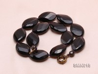 13x20mm Oval Faceted Smoky Quartz Necklace