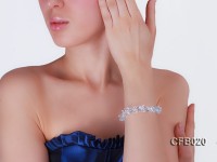 7mm Round and Irregular Rock Quartz Beads Elastic Bracelet