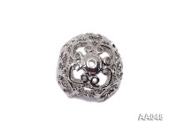 Argent Flower-shaped Jewelry Accessories Spacer Metal Beads