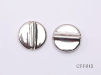 Stylish Button-shaped Cupronickel Plated PVC Accessories