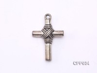 Cross-shaped Cupronickel Plated PVC Accessories