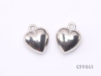 Heart-shaped Cupronickel Plated PVC Accessories