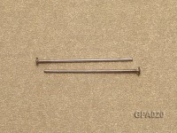 0.5x20mm T-shaped Silver Plated Copper Needles