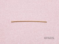 1x40mm T-shaped Gold Plated Copper Needles