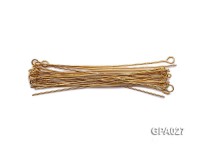 0.5x50mm 9-shaped Gold Plated Copper Needles