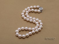 Classic 10mm White Round Freshwater Pearl Necklace