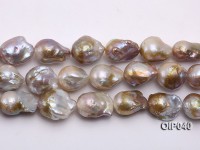 Wholesale & Retail AAA-grade 13.5-16mm Pink & Lavender Baroque Pearl String