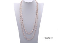 5.5*6.5mm natural white pink and lavneder rice freshwater pearl necklace