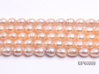 Wholesale 9X12.5mm Classic White Rice-shaped Freshwater Pearl String