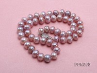 Classic 8-9.5mm Lavender Flat Cultured Freshwater Pearl Necklace