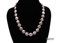 Classic 12-13mm Pink Button Freshwater Pearl Necklace