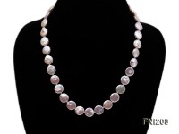 Classic 11mm White Button Freshwater Pearl Necklace