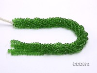 Wholesale 5x8mm Green Faceted Simulated Crystal Beads String