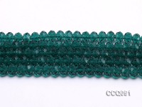 Wholesale 5x8mm Green Faceted Crystal Beads String