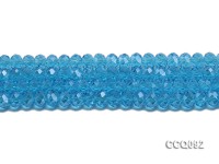 Wholesale 5x8mm Blue Faceted Crystal Beads String