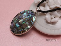 43x32mm Double-faced Oval Abalone Shell Pendant