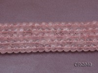 Wholesale 9.5×11.5mm Apple-shaped Faceted Rose Quartz Beads String