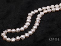 lusterous white baroque pearl necklace