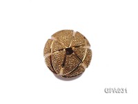 14mm Round Golden Gilded Cooper Beads Accessories