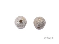 8mm Round Argent Gilled Frosted Cooper Beads Accessories