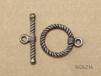 18*26mm Silver-like Gilded Toggle Clasp