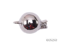 10mm White Gold-plated Ball Clasp