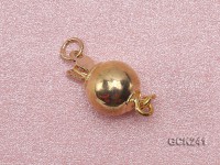 8mm Golden Gold-plated Ball Clasp