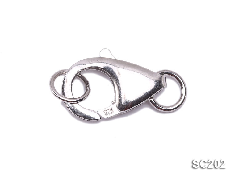 8*15mm Single-strand Sterling Silver Lobster Clasp