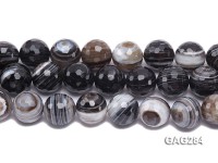 wholesale 20mm round Black & White Agate Strings