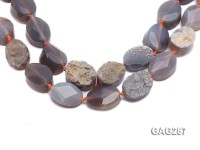 wholesale 14*30*22mm natural oval Agate Pieces Strings