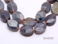 wholesale 18*30*40mm oval Agate pieces Loose Strings