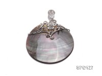 49mm natural shell pendant