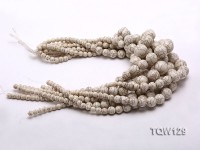 Wholesale 8-23mm Round White Turquoise Beads String