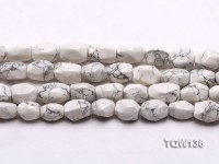 Wholesale 10x15mm Irregular White Turquoise Beads String