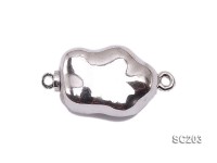 6*11*16mm Single-strand Sterling Silver Clasp