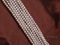 Wholesale AAAAA 7-8mm Classic White Round Freshwater Pearl String