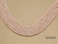 Wholesale Nice-quality 3.5×5.5mm  Rice-shaped Freshwater Pearl String