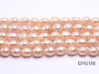 Wholesale 11x14mm Pink Rice-shaped Freshwater Pearl String