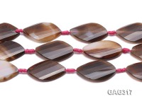 wholesale 6*26*45mm oval agate pieces strings
