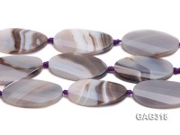 wholesale 7*26*50mm oval agate pieces strings