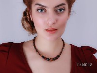 6-14mm Tiger Eye Beaded Necklace