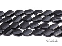 wholesale 13*18mm black oval Agate Strings